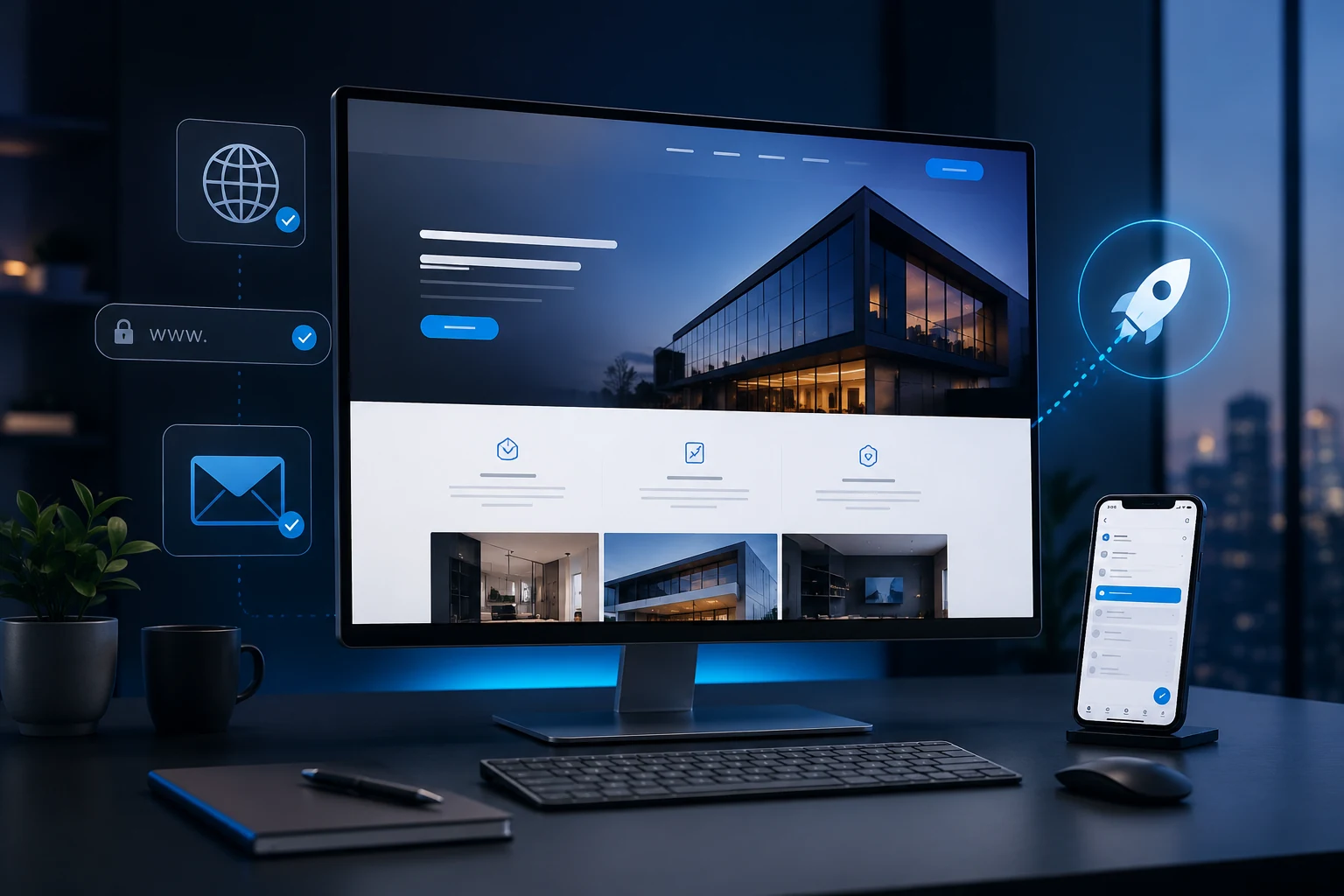 Sito WordPress con dominio ed email aziendale